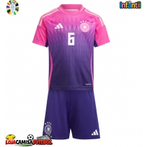 Camisa de Futebol Alemanha Joshua Kimmich #6 Equipamento Secundário Infantil Europeu 2024 Manga Curta (+ Calças curtas)